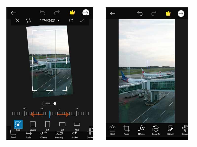 Meluruskan Gambar Dengan Aplikasi Edit Foto Android Mega Savithri